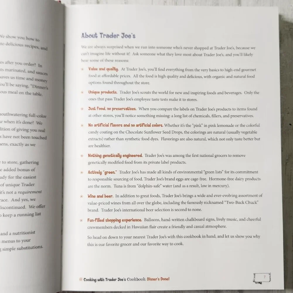 The Cooking with Trader Joe's Cookbook Dinner's Done by Wona Miniati
